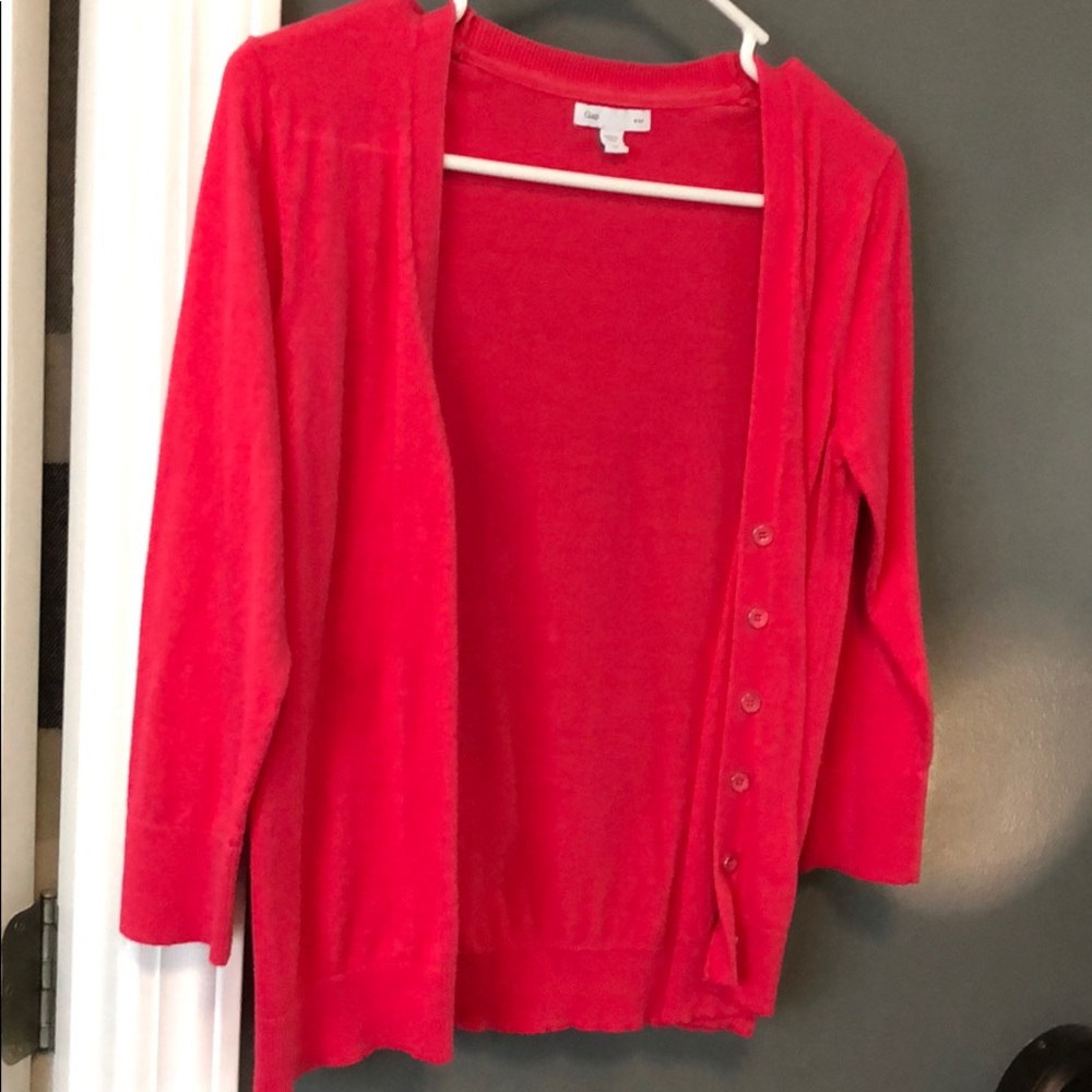 Dark pink cardigan